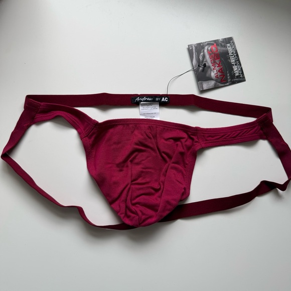 Andrew Christian Other - Andrew Christian XL jock maroon red sexy gay queer XLarge XL 35 36 37 38 NWT NEW